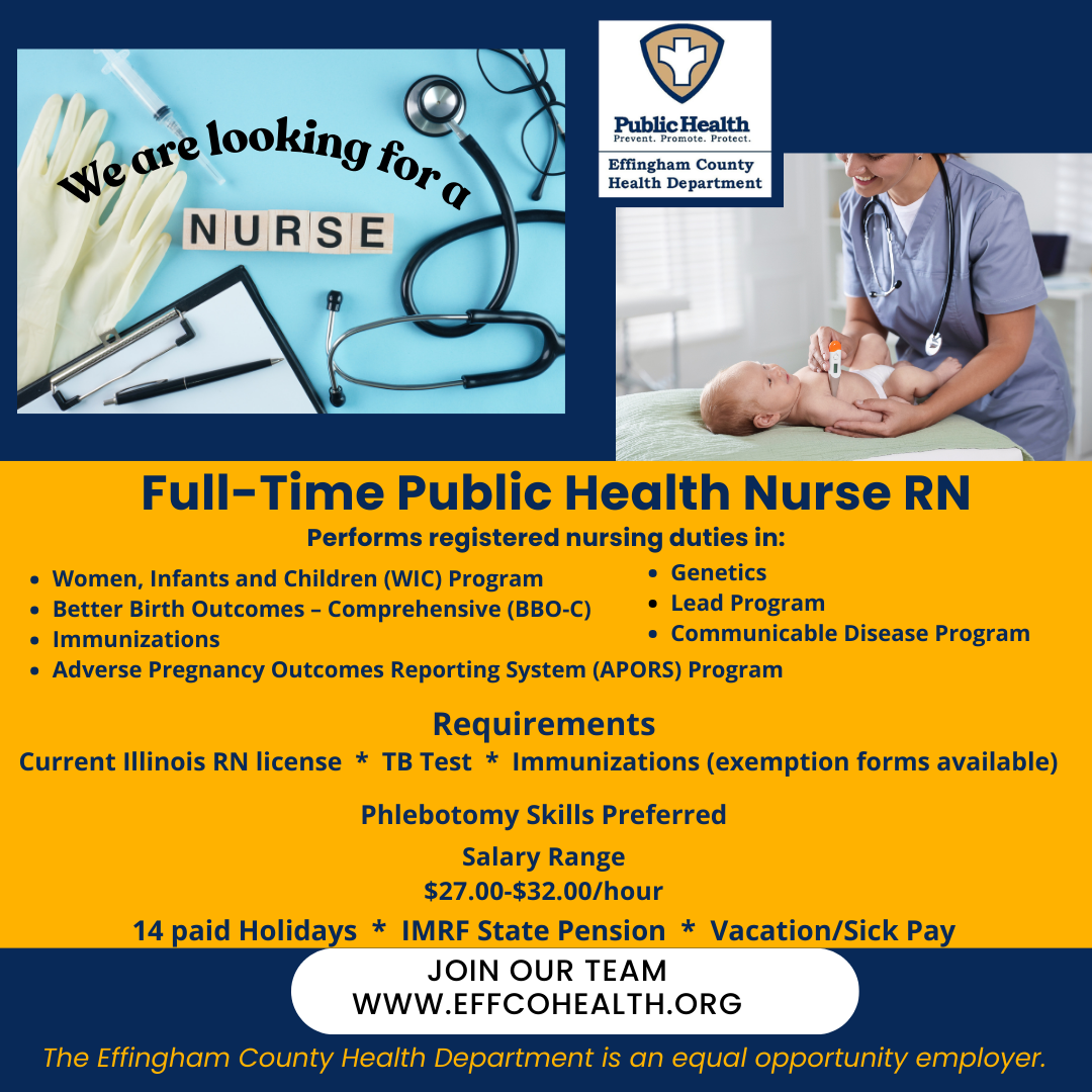 Job posting Public Health nurse
