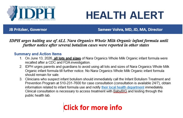Infant Botulism alert